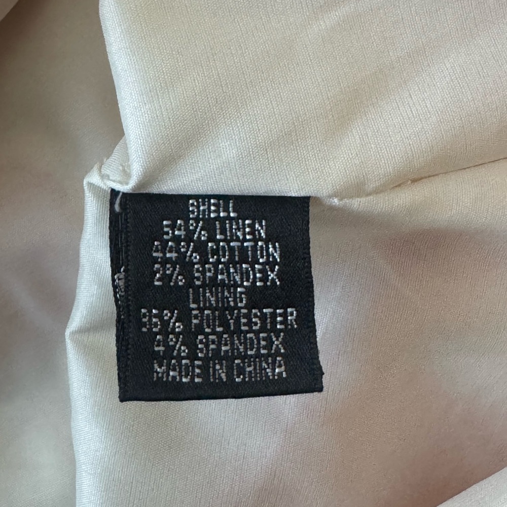NWOT Adrianna Papell  linen cotton mini dress size 12 - Picture 6 of 6